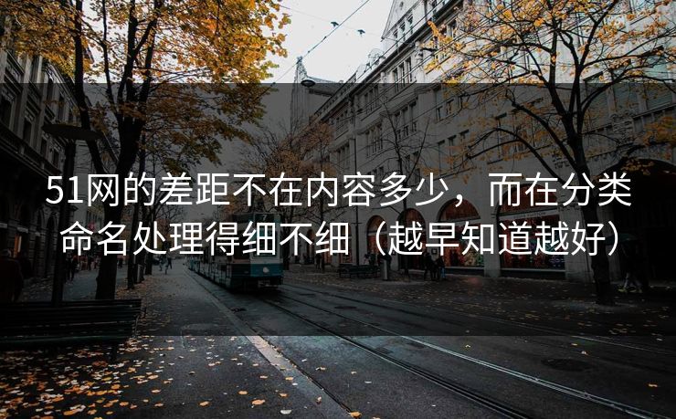 51网的差距不在内容多少,而在分类命名处理得细不细(越早知道越好) 51网的差距不在内容多少,而在分类命名处理得细不细(越早知道越好)
